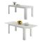 Tavolo allungabile 8-12 posti 160-210x90cm bianco anticato -Agenore