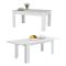 Tavolo allungabile 8-12 posti 160-210x90cm bianco lucido -Agenore