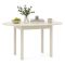 Tavolo Allungabile Beige 6 Posti Allungabile 100x80x76h cm, Meccanismo Estensione Allunga Centrale - Liriteda