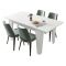 Tavolo Allungabile Bianco Allungabile Meccanismo Estensione Allunga Centrale 160x80x78h cm, Lunghezza Massima 160 cm - Pizzoli