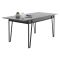 Tavolo allungabile elegante 6-8 posti 170x80cm antracite - Terralba