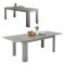 Tavolo allungabile grande 8-12 posti 160-210x90cm grigio - Agenore
