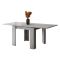 Tavolo Allungabile Grigio Cemento Allungabile Meccanismo Estensione a Libro 180x90x78h cm, Lunghezza Massima 180 cm - Popoli