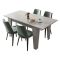 Tavolo Allungabile Grigio Cemento Allungabile Meccanismo Estensione Allunga Centrale 160x80x78h cm, Lunghezza Massima 160 cm - Pizzoli