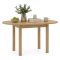 Tavolo Allungabile Marrone Rovere 6 Posti Allungabile 100x80x76h cm, Meccanismo Estensione Allunga Centrale - Liriteda