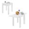 Tavolo allungabile piccolo 4-6 posti 79-134x67cm bianco - Alamaro
