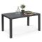 Tavolo da esterno 6 posti 147x90cm antracite - Listowel