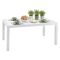 Tavolo da esterno 6 posti 94x160cm bianco - Pickering
