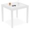 Tavolo da Esterno Bianco 4 Posti Tavolo Tavolo da Esterno Fisso 78x78x73h cm, Lunghezza Massima 78 cm Made in Italy - Frostproof