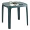 Tavolo da Esterno Verde 4 Posti Tavolo Tavolo da Esterno Fisso 75x75x72h cm, Lunghezza Massima 75 cm Made in Italy - Smithport