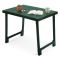 Tavolo da Esterno Verde 6 Posti Tavolo Tavolo Fisso Rettangolare 81x56x63h cm, Lunghezza Massima 81 cm Made in Italy - Beechwood