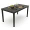 Tavolo da giardino 10 posti 80x138cm antracite - Asar