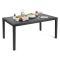 Tavolo da giardino 8 posti 138x78cm antracite - Arca