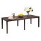 Tavolo da giardino allungabile 8-10 posti 150-220x90cm marrone - Abbaviva
