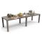 Tavolo da giardino allungabile 8-12 posti 147-294x90cm tortora - Brossard