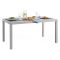Tavolo da giardino effetto rattan 10 posti 150x90cm bianco - Adila