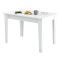 Tavolo da pranzo rettangolare 4 posti bianco 110x72cm - Eupilio