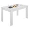 Tavolo da pranzo rettangolare 6 posti bianco 138x81cm - Alois