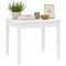Tavolo Fisso Bianco 4 Posti Forma Quadrato 80x80x76h cm, Materiale Piano in Legno Nobilitato - Lofaka