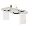 Tavolo Fisso Bianco 6 Posti Forma Ovale 180x89.5x75h cm, Peso Supportato 70 kg - Monterano