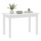 Tavolo Fisso Bianco 6 Posti Forma Rettangolare 120x70x76h cm, Materiale Piano in Legno Nobilitato - Litabana