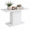 Tavolo Fisso Bianco 6 Posti Forma Rettangolare 138x80x74h cm, Materiale Piano in Legno Nobilitato - Litarari