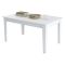 Tavolo Fisso Bianco 6 Posti Forma Rettangolare 145x88x75h cm, Peso Supportato 120 kg - Viverone