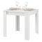 Tavolo Fisso Bianco Opaco 4 Posti Ripiano Effetto Dogato 80x80x76h cm, Forma Quadrato - Trosa