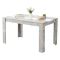 Tavolo Fisso Grigio Cemento Bianco 6 Posti Forma Rettangolare 135x80.5x74.5h cm, Colore Struttura Bianco - Simala