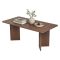 Tavolo Fisso Marrone Noce 6 Posti Forma Rettangolare 180x90x75h cm, Materiale Piano in Legno Nobilitato - Noleme