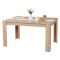 Tavolo Fisso Marrone Rovere Bianco 6 Posti Forma Rettangolare 135x80.5x74.5h cm, Colore Struttura Bianco - Simala