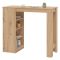 Tavolo Fisso Marrone Rovere Nodi 2 Posti Forma Rettangolare 120x50x105h cm, Materiale Piano in Legno Nobilitato - Sedriano