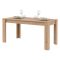 Tavolo Fisso Marrone Rovere Nodi 6 Posti Ripiano Effetto Dogato 135x80x76h cm, Forma Rettangolare - Luarca