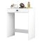 Toeletta Bianco Nero Specchio Incluso un Cassetto 70x85x40h cm, Colore Struttura Nero - Carde