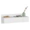 Toeletta Bianco Specchio Incluso 3 Ante 100x39x33h cm, Materiale Piano in Legno Nobilitato - Selci