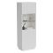 Vetrina Bianco 5 Ripiani Un'anta 60x40x178h cm, 6 Vani - Vadd