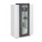 Vetrina Bianco Lucido Grigio Ardesia 7 Ripiani 3 Ante 80x38x121h cm, 10 Vani Made in Italy - Ablaze