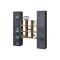 Vetrina Nero Antracite 14 Ripiani Apertura Battente 40x30x180h cm, 2 Ante - Marea