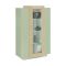 Vetrina Verde 7 Ripiani 10 Vani 80x38x120.5h cm, 3 Ante - Severino