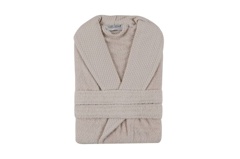 Accappatoio Marlengo, Vestaglia da bagno, Mantella da bagno, Beige, Taglia M