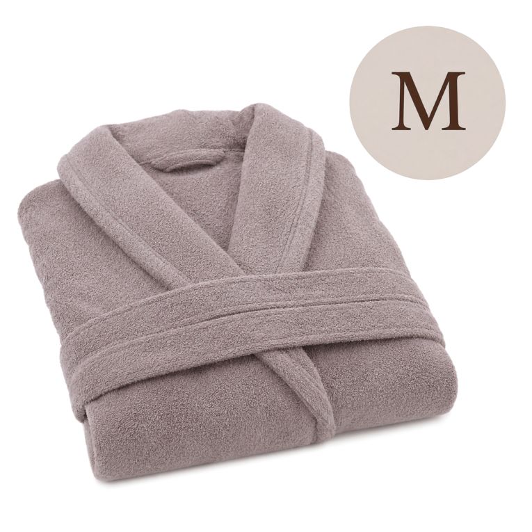Accappatoio Viola Lilla 100% cotone Con cappuccio , Taglia M - Satoka Luxury