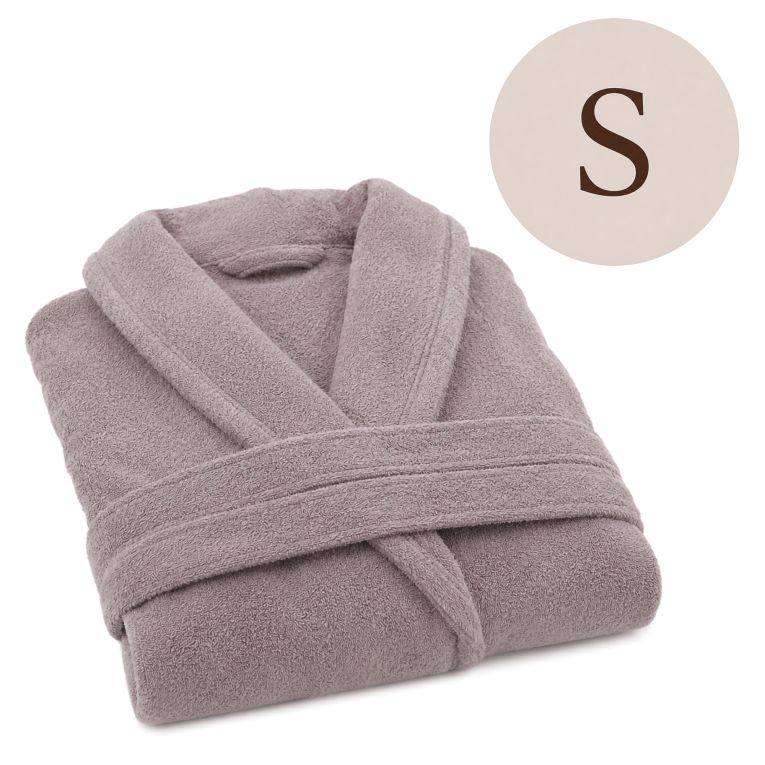 Accappatoio Viola Lilla 100% cotone Con cappuccio , Taglia S - Satofa Luxury