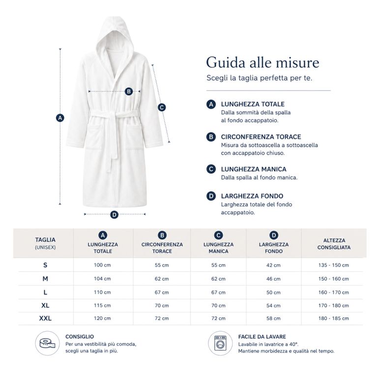 Accappatoio Viola Lilla 100% cotone Con cappuccio , Taglia S - Satofa Luxury