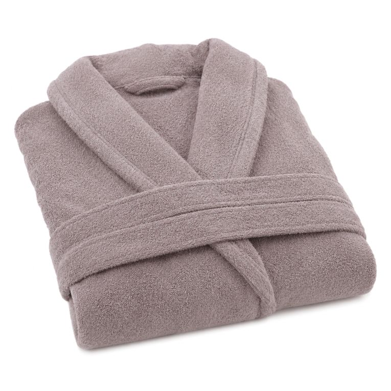 Accappatoio Viola Lilla 100% cotone Con cappuccio , Taglia XXL - Satina Luxury