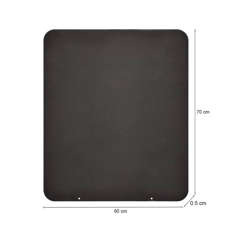 Accessorio riscaldamento Dterraccian, Accessorio per stufa, Utensili per il riscaldamento, Gadget per il riscaldamento, Made in Italy, 60x70 h1 cm, Nero