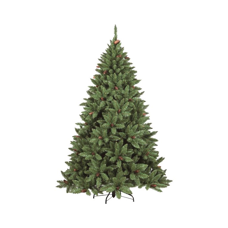 Albero di Natale 120 cm Verde 362 Rami Apertura Rami Singoli 120h cm, Ignifugo Ritardante di Fiamma - Lapland