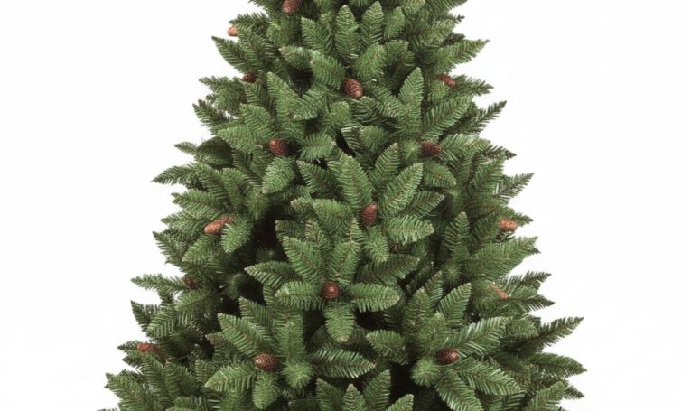 Albero di Natale 120 cm Verde 362 Rami Apertura Rami Singoli 120h cm, Ignifugo Ritardante di Fiamma - Lapland