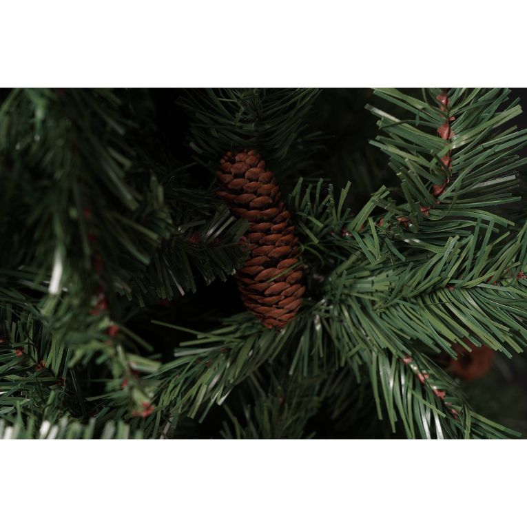 Albero di Natale 120 cm Verde 362 Rami Apertura Rami Singoli 120h cm, Ignifugo Ritardante di Fiamma - Lapland