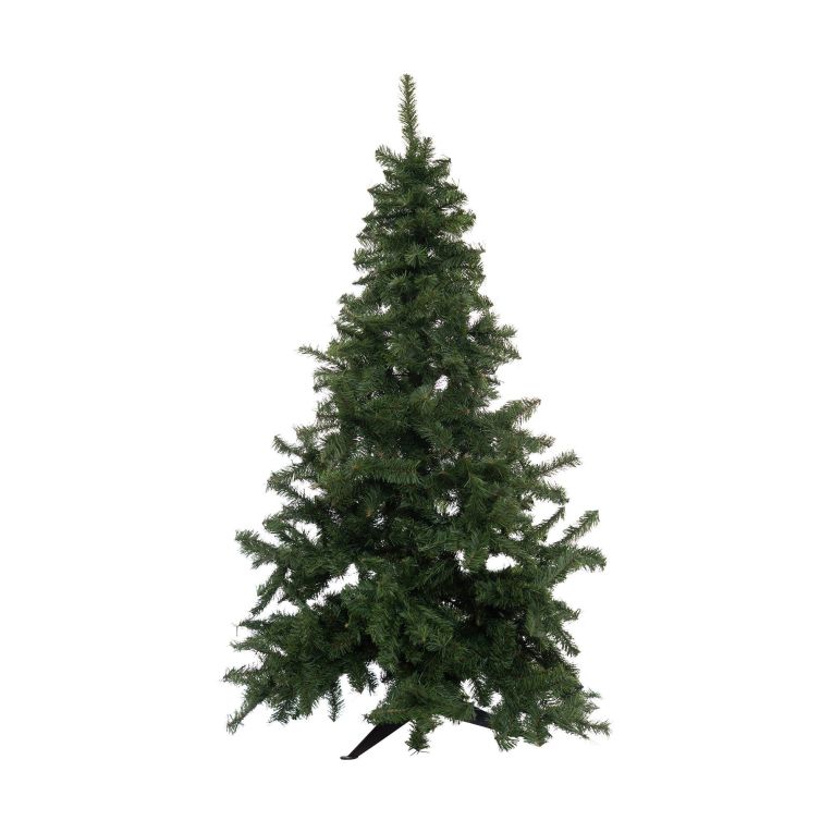 Albero di Natale 180 cm Tinsel in PVC Verde, h180 cm
