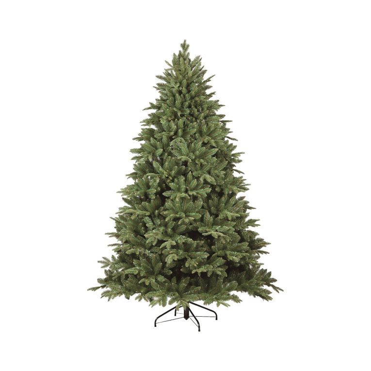 Albero di Natale 180 cm Verde 1210 Rami Apertura Rami Singoli 180h cm, Ignifugo Ritardante di Fiamma - Jingle Bell